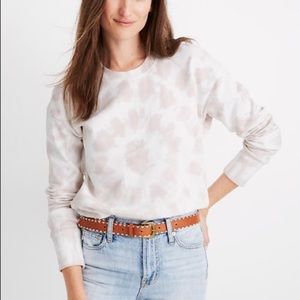 Madewell Crop Tie Dye Sweatshirt